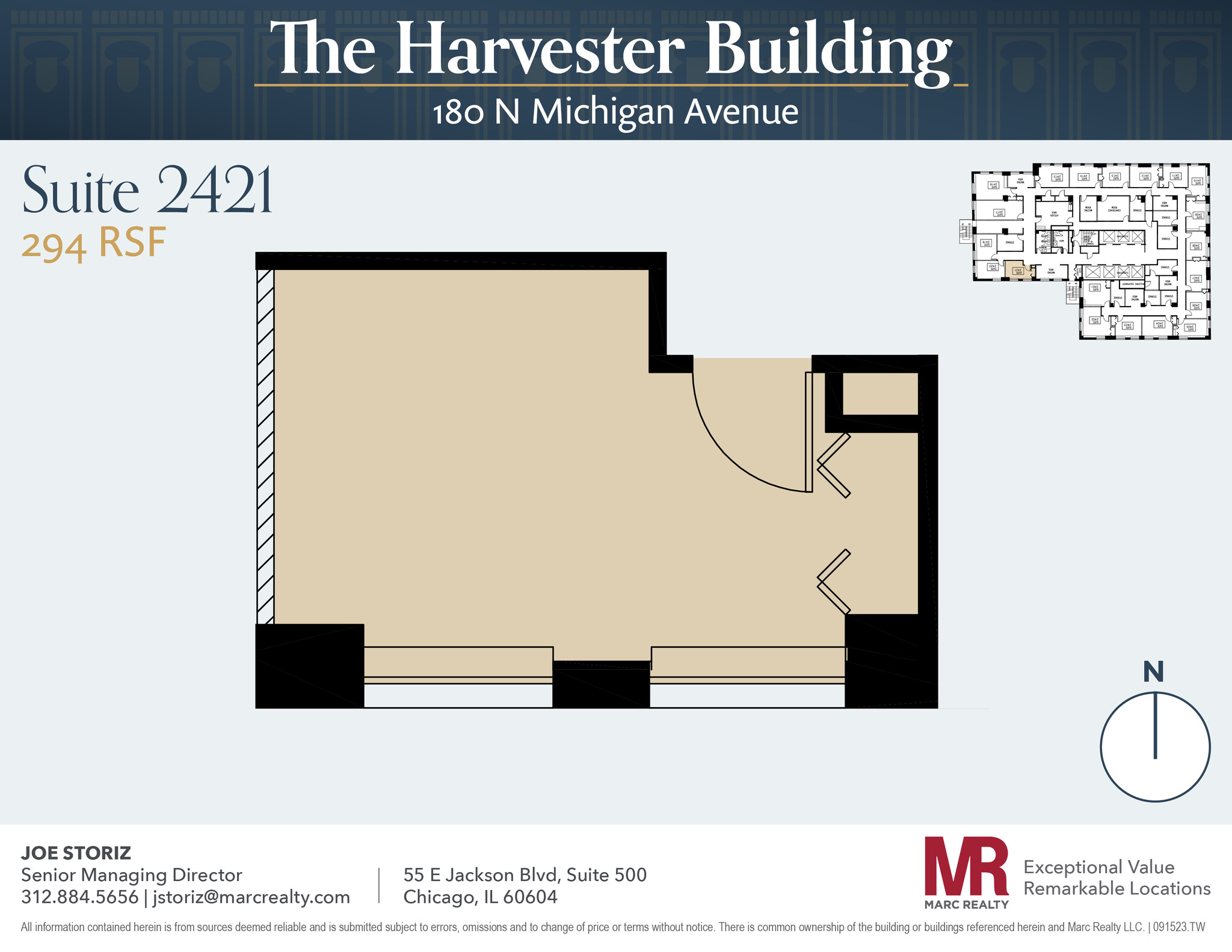 180 N Michigan Ave, Chicago, IL à louer Plan d’étage– Image 1 sur 3