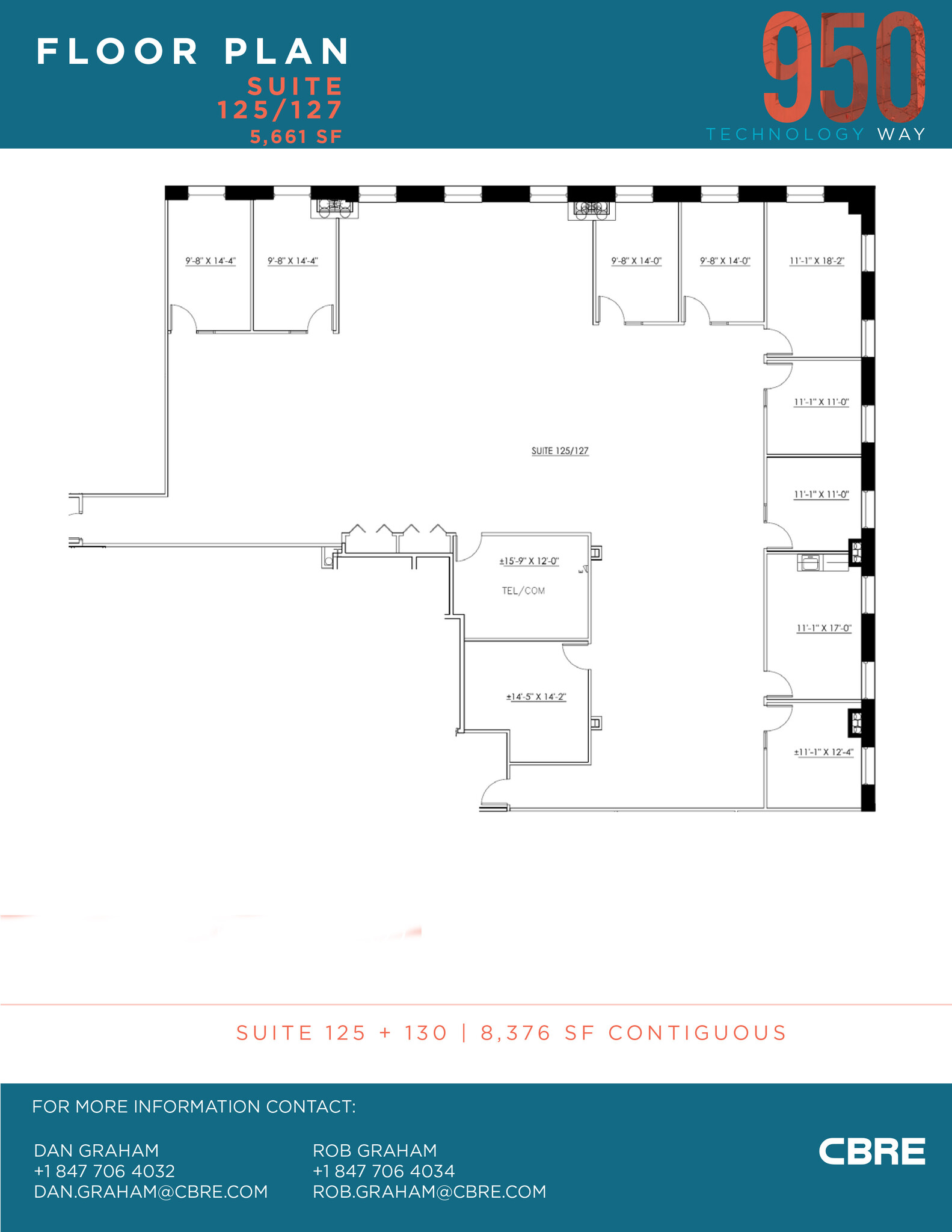 950 Technology Way, Libertyville, IL à louer Plan d’étage– Image 1 sur 1