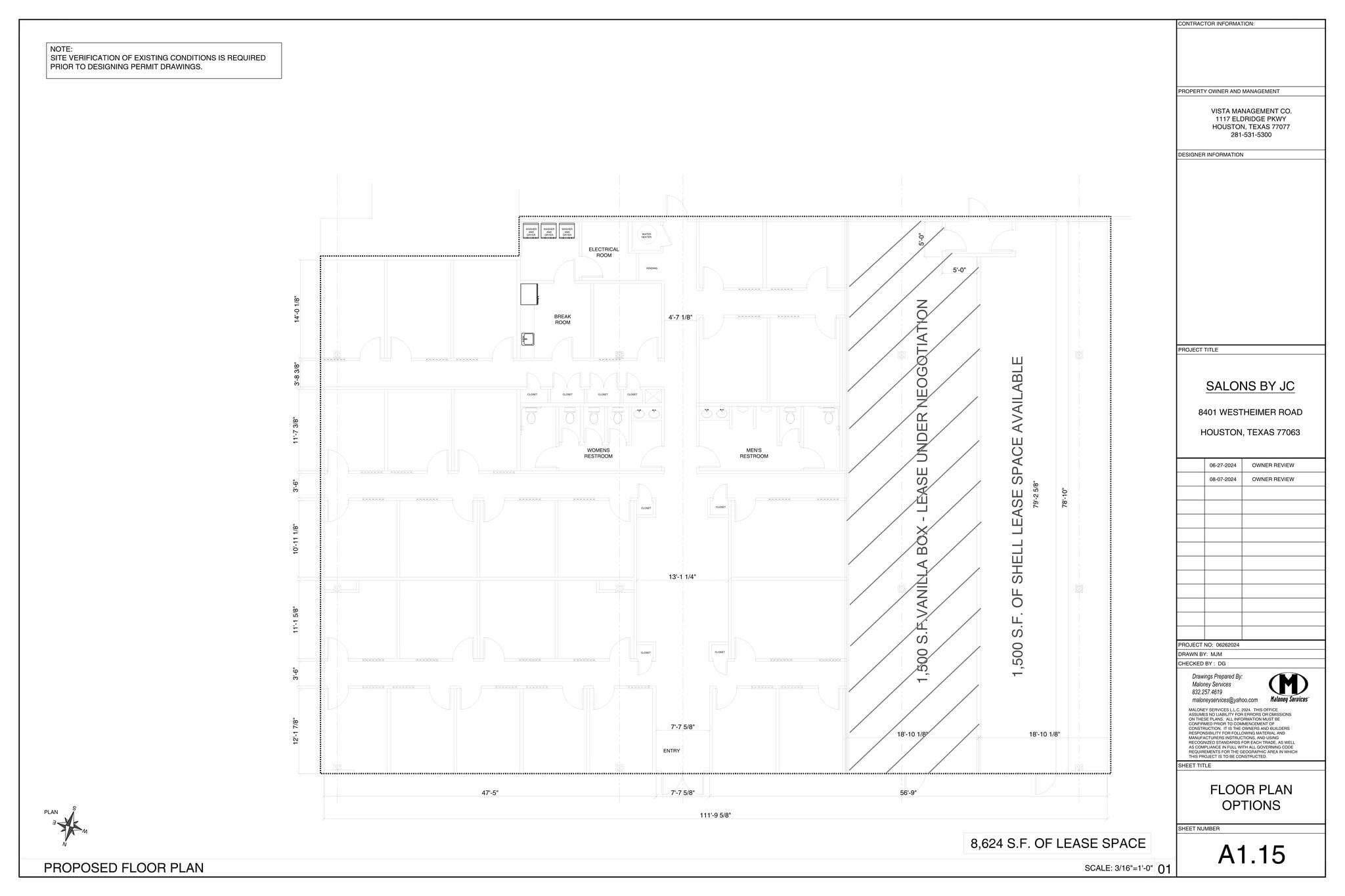 8401 Westheimer, Houston, TX à louer Plan de site– Image 1 sur 1