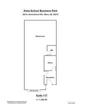 260 S Alma School Rd, Mesa, AZ à louer Plan d’étage– Image 1 sur 1