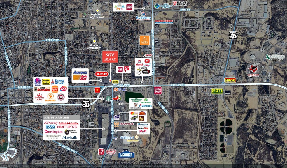 2135 E Main St, Eagle Pass, TX à louer - Aérien – Image 3 sur 3