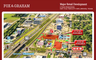 Plus de détails pour Highway 73, Groves, TX - Terrain à louer