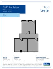 7880 San Felipe St, Houston, TX à louer Plan d’étage– Image 1 sur 1