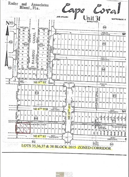 1021 NE 8th St, Cape Coral, FL à vendre - Plan cadastral – Image 2 sur 2