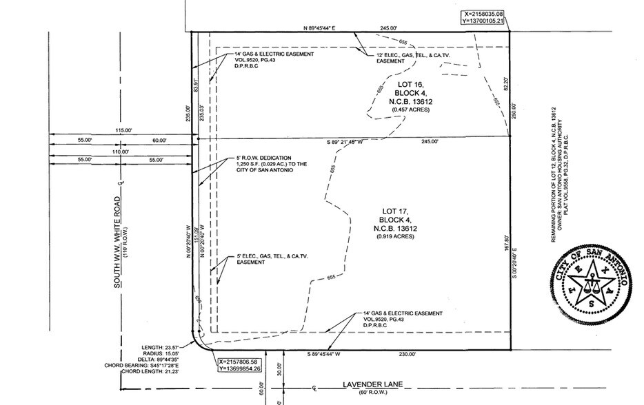 804 S WW White Rd, San Antonio, TX à vendre - Plan cadastral – Image 2 sur 3