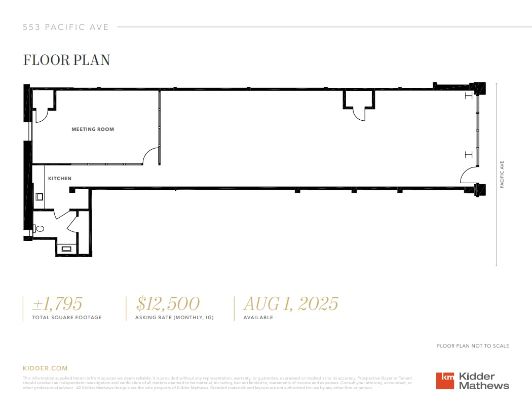 545-559 Pacific Ave, San Francisco, CA à louer Plan d’étage– Image 1 sur 1