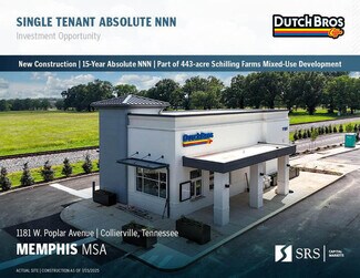 Plus de détails pour 1181 Poplar Ave, Collierville, TN - Local commercial à vendre
