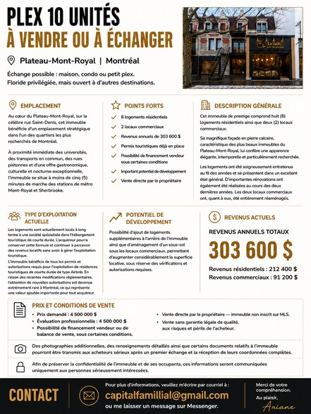 4264-4274 Rue Saint-Denis, Montréal, QC à vendre - Photo de l’immeuble – Image 3 sur 4