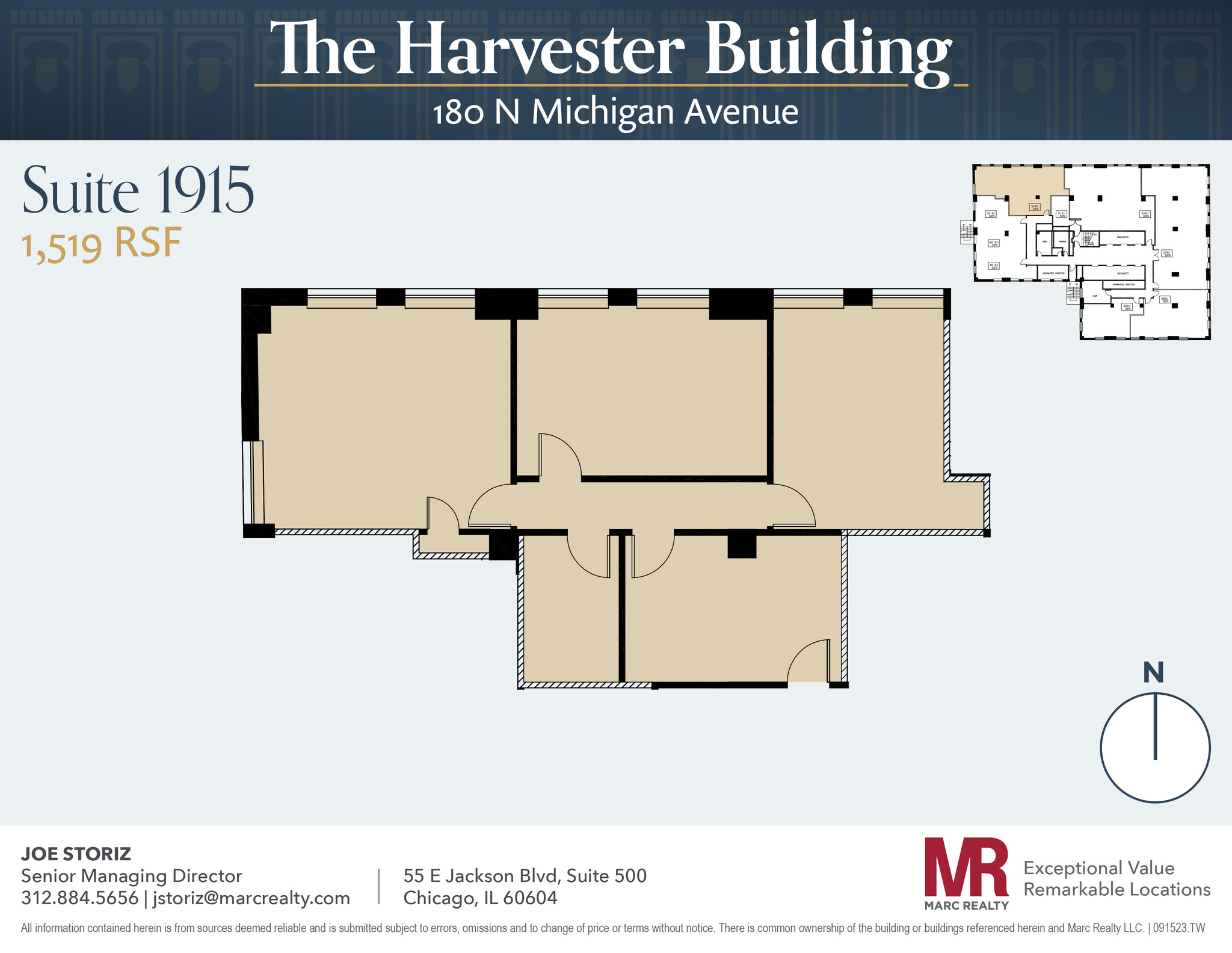 180 N Michigan Ave, Chicago, IL à louer Plan d’étage– Image 1 sur 1