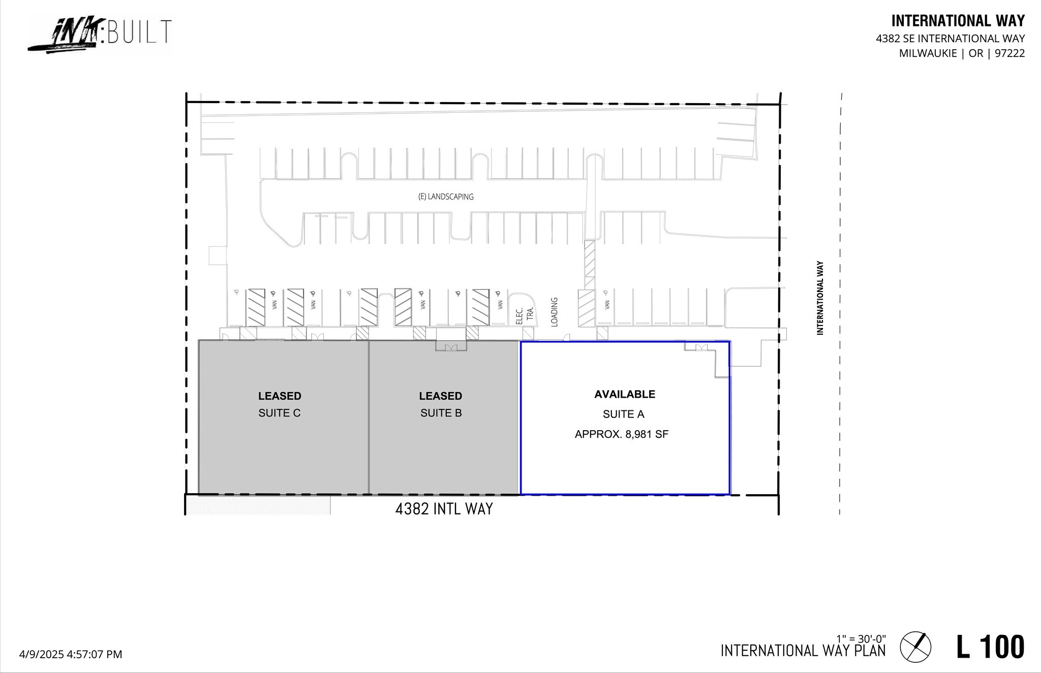 4382 SE International Way, Milwaukie, OR à louer Plan de site– Image 1 sur 21