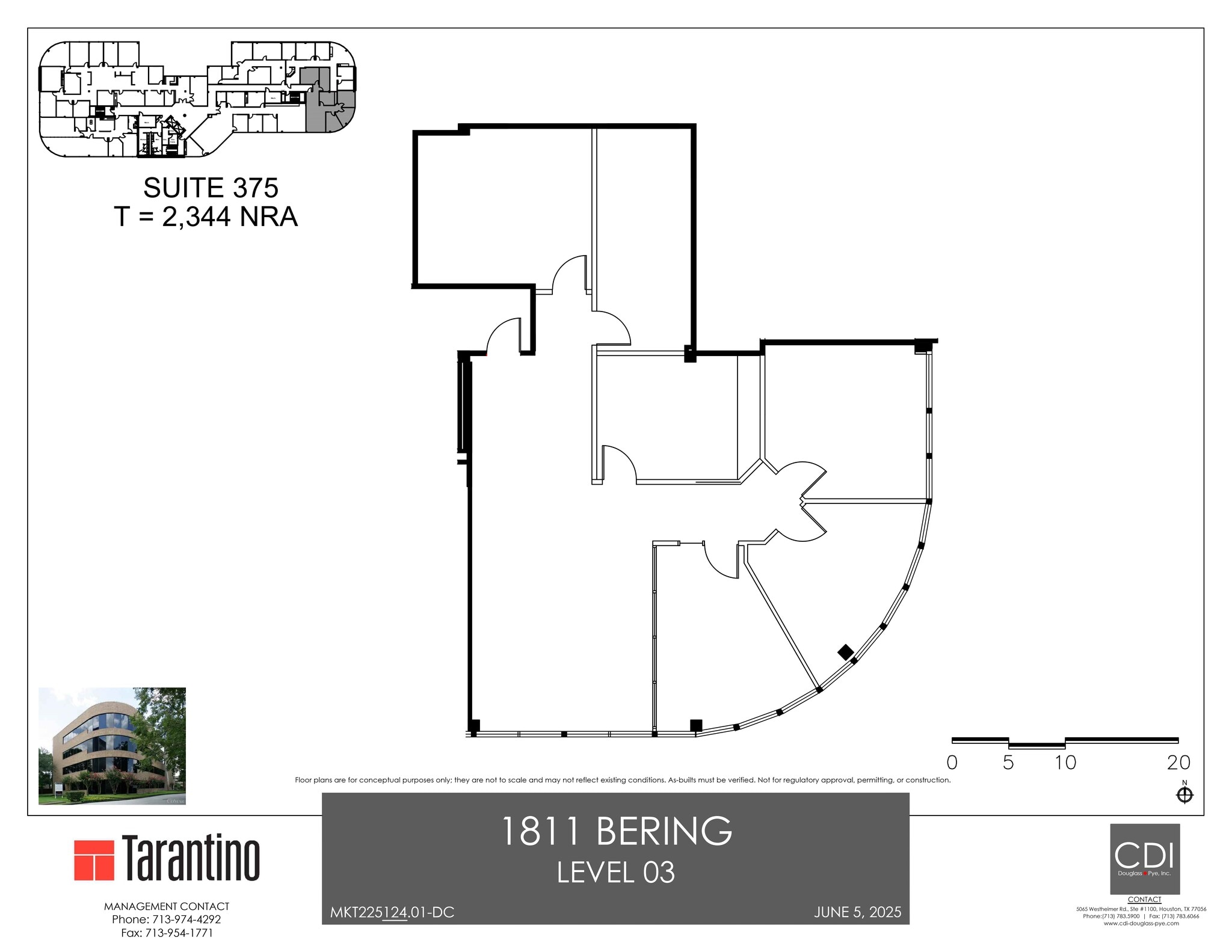 1811 Bering Dr, Houston, TX à louer Plan de site– Image 1 sur 1