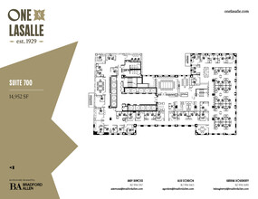 1 N La Salle St, Chicago, IL à louer Plan d’étage– Image 2 sur 2