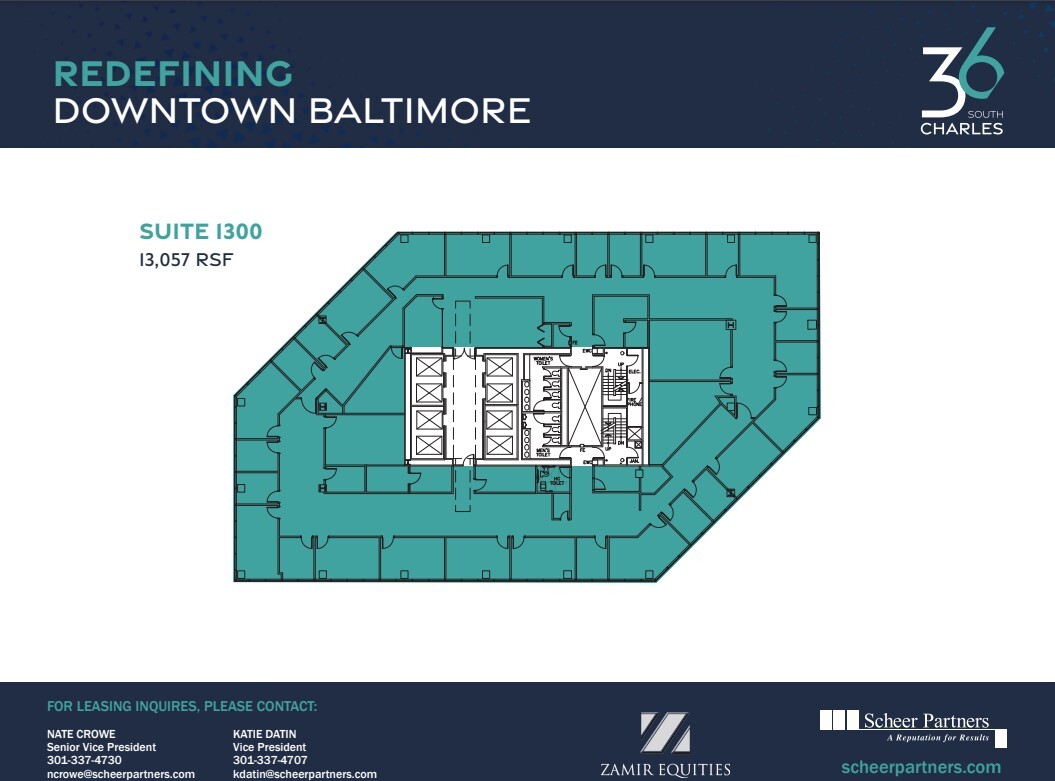 36 S Charles St, Baltimore, MD à louer Plan d’étage– Image 1 sur 1