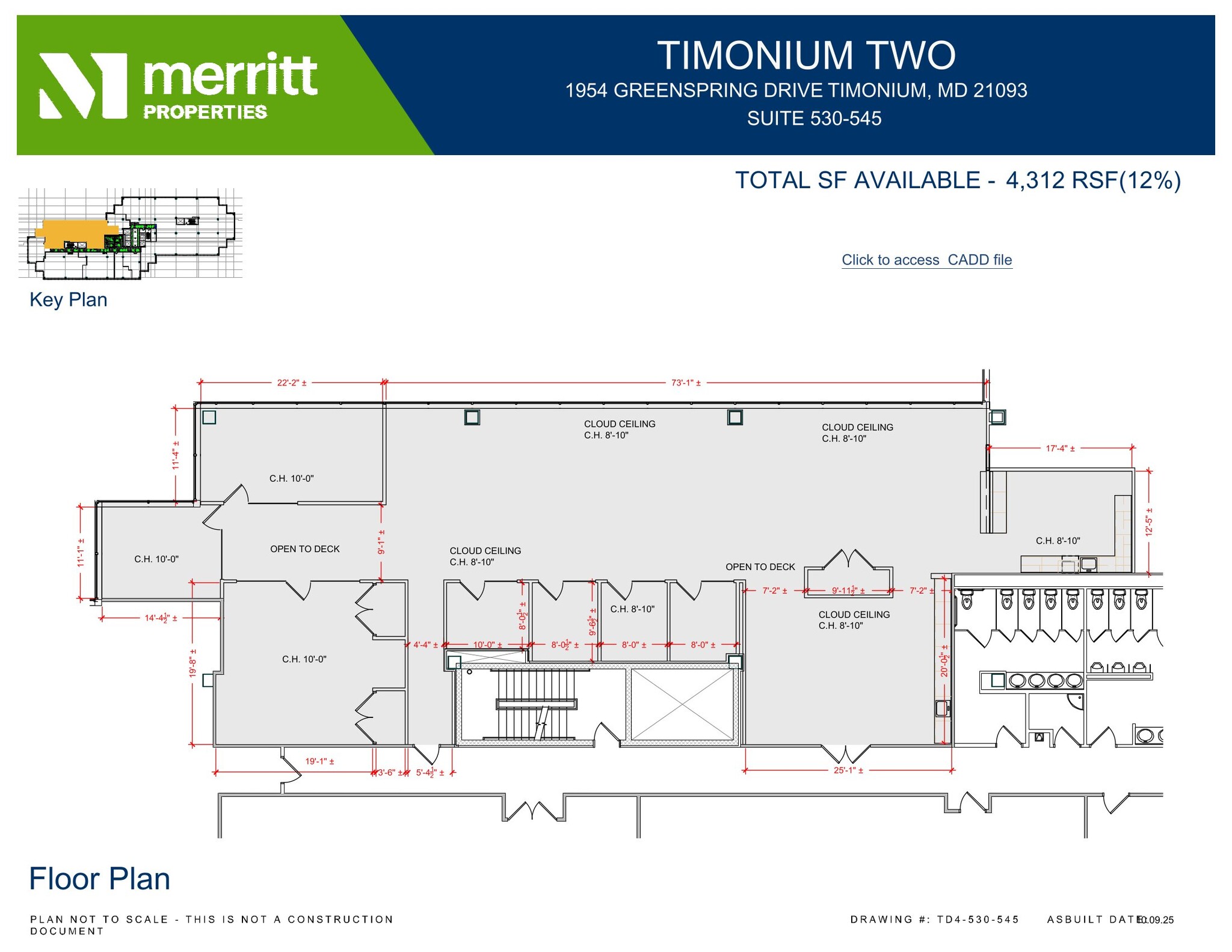 1966 Greenspring Dr, Timonium, MD à louer Plan d’étage– Image 1 sur 1