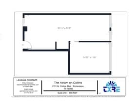 1701 N Collins Blvd, Richardson, TX à louer Plan d’étage– Image 1 sur 1