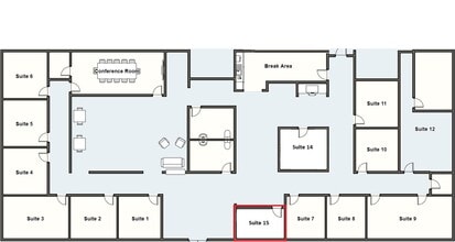 6818-6824 S Manhattan Ave, Tampa, FL à louer Plan d’étage– Image 1 sur 1
