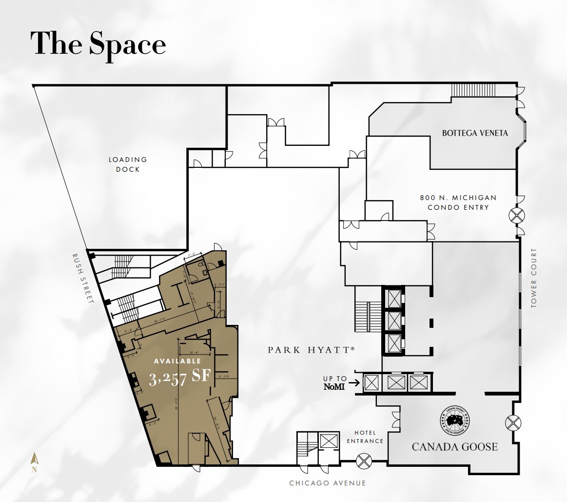 800 N Michigan Ave, Chicago, IL à louer Plan d’étage– Image 1 sur 1