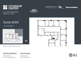 201 S Biscayne Blvd, Miami, FL à louer Plan d’étage– Image 1 sur 1