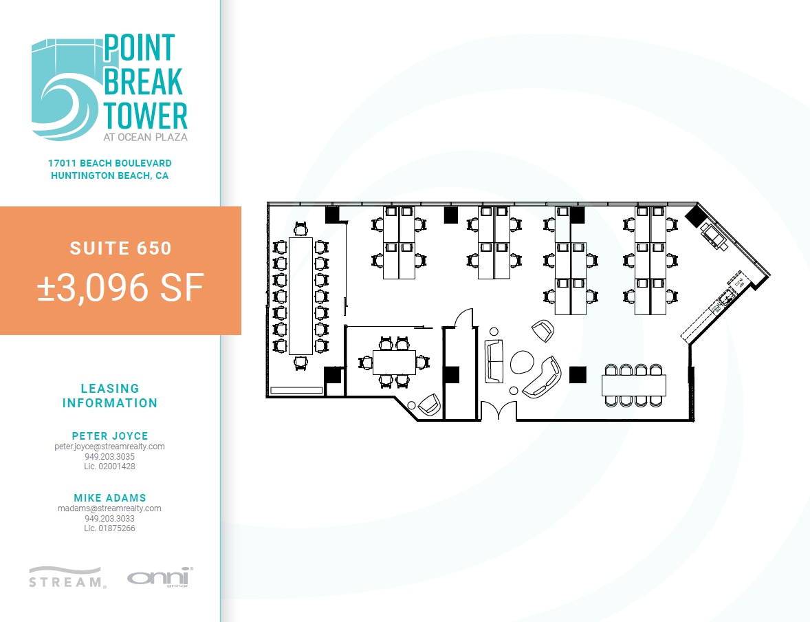 17011 Beach Blvd, Huntington Beach, CA à louer Plan d’étage– Image 1 sur 2