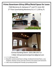 7560 Monterey St, Gilroy, CA à louer Plan de site– Image 1 sur 1