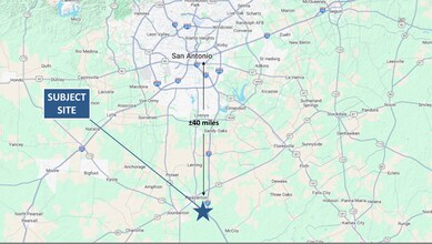 586 County Road 429, Pleasanton, TX - Vue aérienne  vue de carte