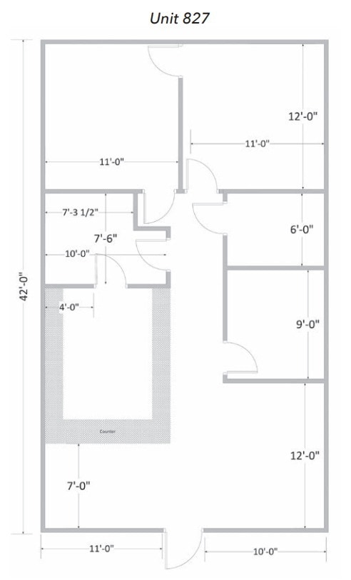 801-825 Brown School Rd, Evansville, WI à louer Plan d’étage– Image 1 sur 2