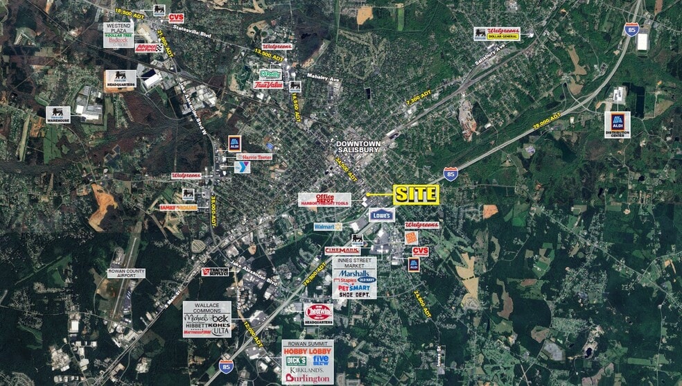 707 E Innes St, Salisbury, NC à louer - Aérien – Image 2 sur 3