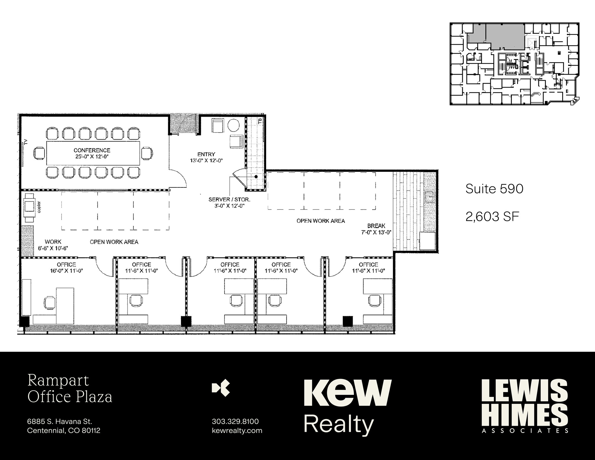 6855 S Havana St, Centennial, CO à louer Plan de site– Image 1 sur 8