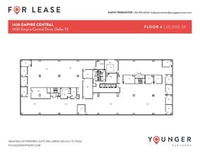 1430 Empire Central Dr, Dallas, TX à louer Plan d’étage– Image 1 sur 1