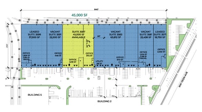 3571-3599 NW Yeon Ave, Portland, OR à louer Plan de site– Image 2 sur 2