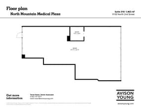 9100 N 2nd St, Phoenix, AZ à louer Plan d’étage– Image 1 sur 1