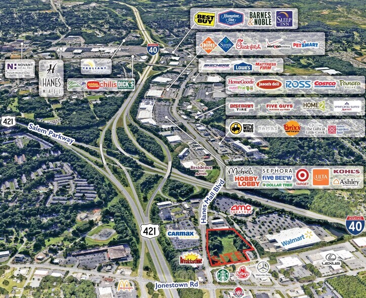 Hanes Mall Blvd, Winston-Salem, NC à vendre - Photo de l’immeuble – Image 1 sur 3
