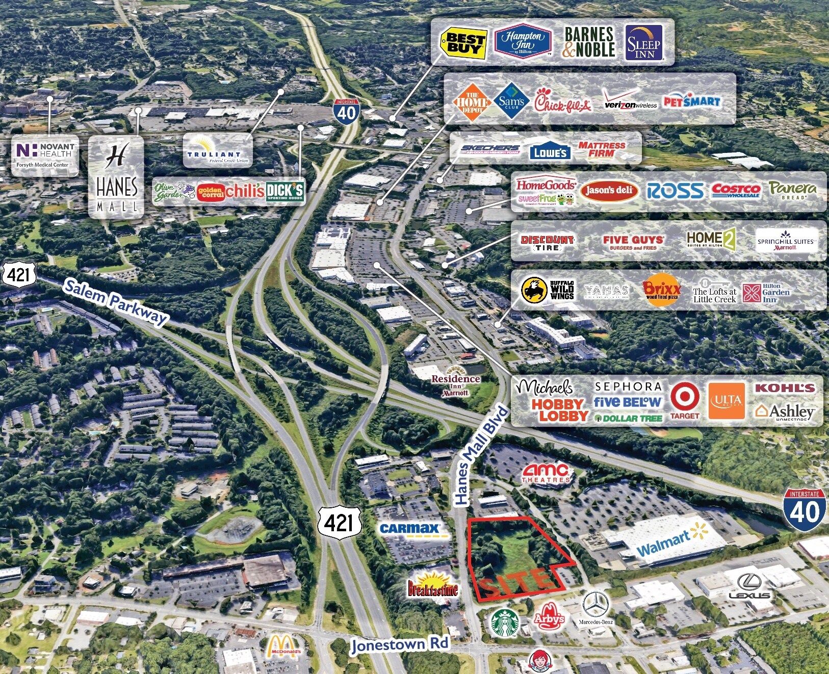 Hanes Mall Blvd, Winston-Salem, NC à vendre Photo de l’immeuble– Image 1 sur 4