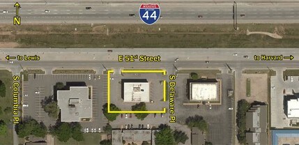 2816 E 51st St, Tulsa, OK - VUE AÉRIENNE  vue de carte