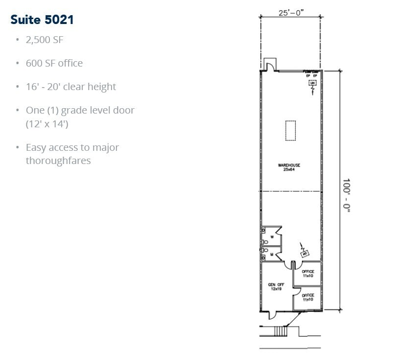 5029-5047 Martin Luther King Fwy, Fort Worth, TX à louer Plan d’étage– Image 1 sur 1