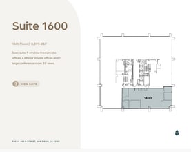 600 B St, San Diego, CA à louer Plan d’étage– Image 1 sur 1