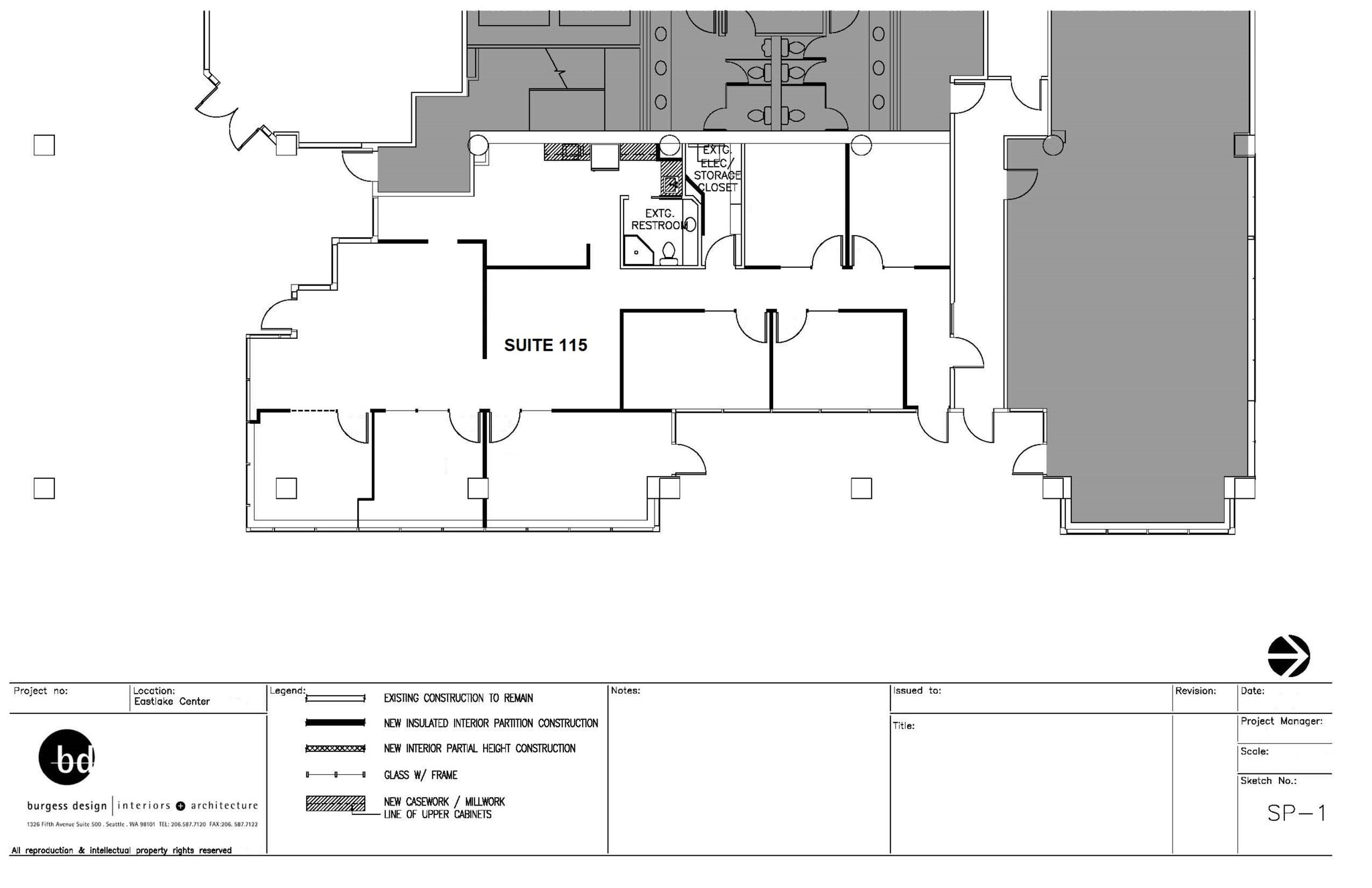 2825 Eastlake Ave E, Seattle, WA à louer Plan de site– Image 1 sur 1