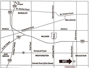 2657-2659 Gardner Rd, Broadview, IL - VUE AÉRIENNE vue de carte