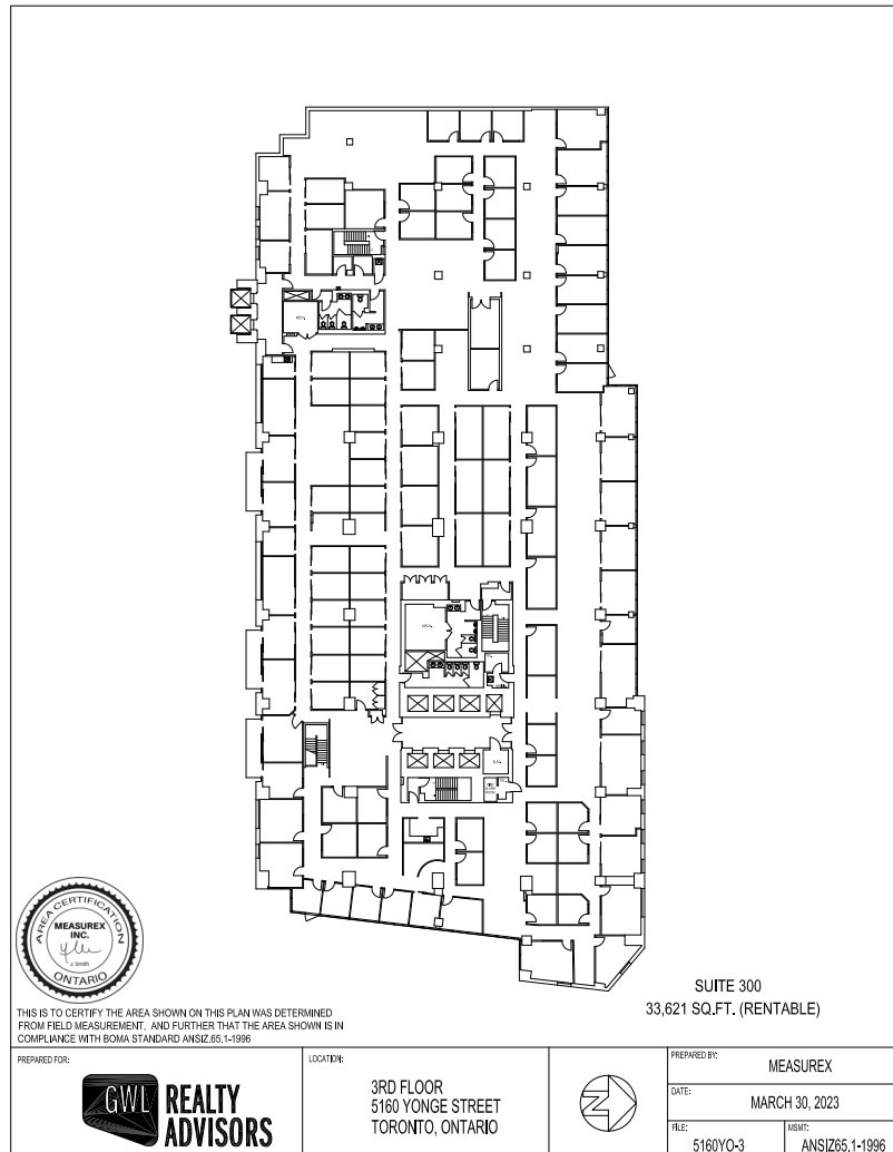 5150-5160 Yonge St, Toronto, ON à louer Plan d’étage– Image 1 sur 1