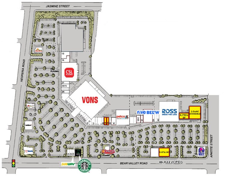 12133 Hesperia Rd, Victorville, CA à louer - Plan de site – Image 2 sur 11