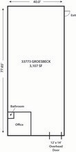 33755-33789 Groesbeck Hwy, Fraser, MI à louer Plan d’étage– Image 1 sur 1