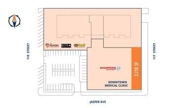 11704-11722 Jasper Ave, Edmonton, AB à louer Plan d’étage– Image 1 sur 3
