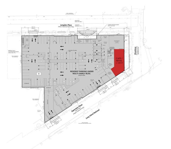 1 Langdon Pl, Lynbrook, NY à louer - Plan de site – Image 2 sur 3