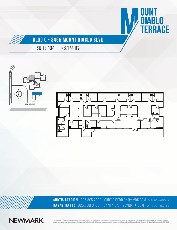 3470 Mt Diablo Blvd, Lafayette, CA à louer Plan d’étage– Image 1 sur 1