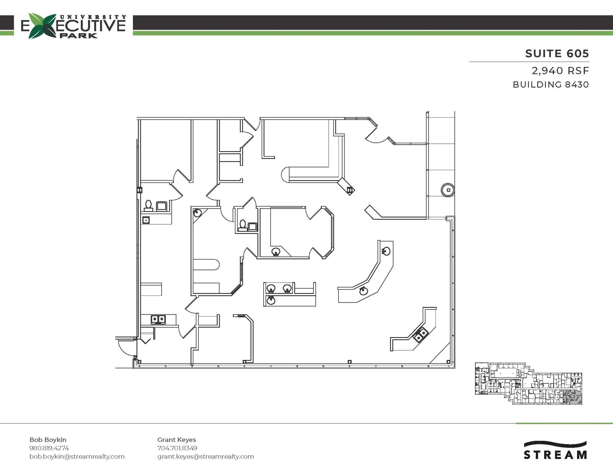 301 McCullough Dr, Charlotte, NC à louer Plan d’étage– Image 1 sur 1