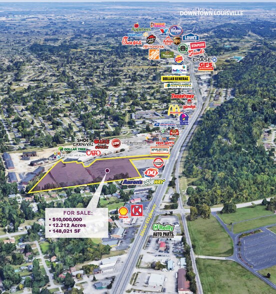 9070 Dixie Hwy, Louisville, KY à vendre - Aérien – Image 2 sur 3