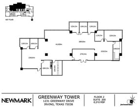 1231 Greenway Dr, Irving, TX à louer Plan d’étage– Image 1 sur 1