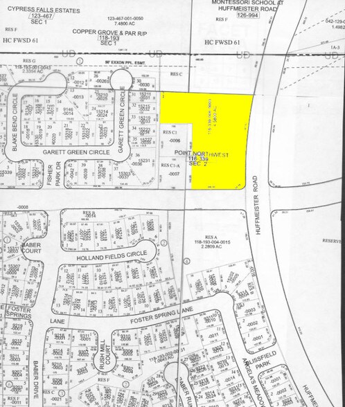 9405 Huffmeister Rd, Houston, TX à louer - Plan cadastral – Image 3 sur 9
