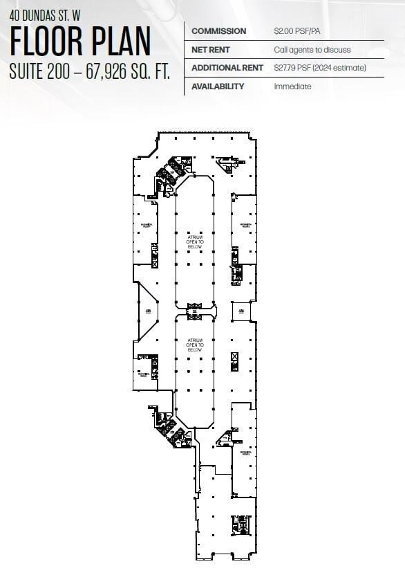 595 Bay St, Toronto, ON à louer Plan d’étage– Image 1 sur 1