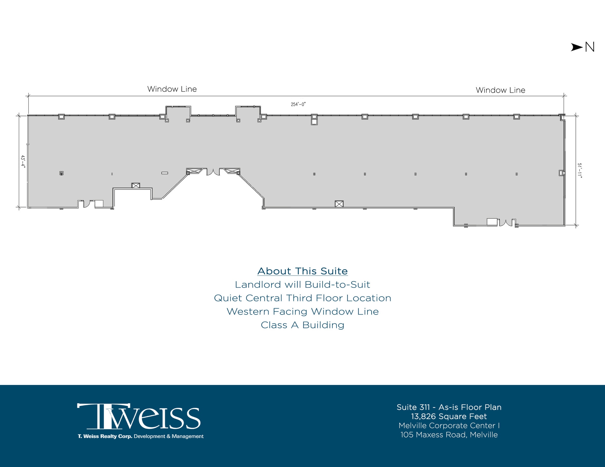 105 Maxess Rd, Melville, NY à louer Plan d’étage– Image 1 sur 2